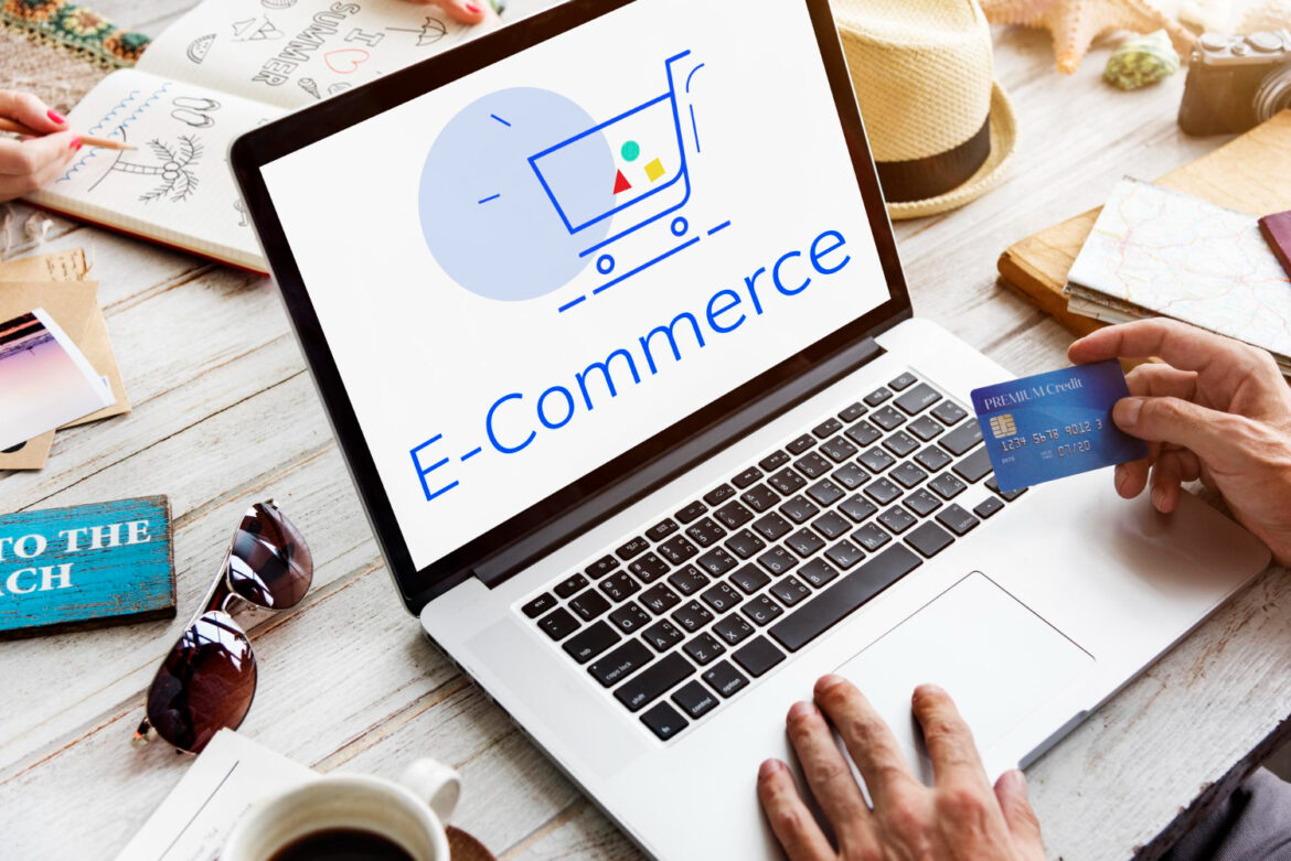 showing-cart-trolley-shopping-online-sign-graphic e-commerce españoles