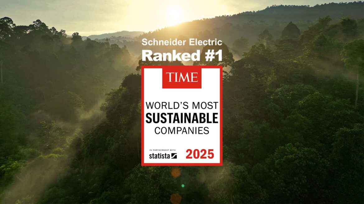 Schneider Electric reconocida como la empresa más sostenible del mundo por TIME y Statista