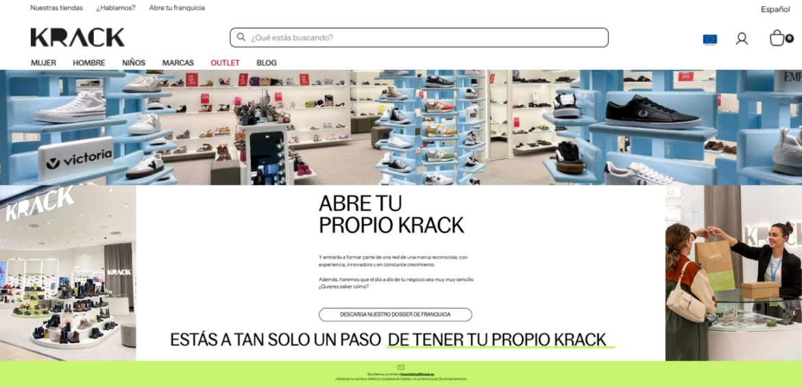 Krack lanza una ronda exclusiva para nuevos franquiciados: crear una tienda con una de las marcas más deseadas del mercado