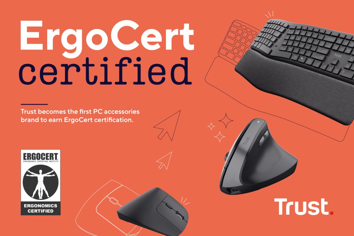 Trust se convierte en la primera marca de accesorios para PC en obtener la certificación ErgoCert