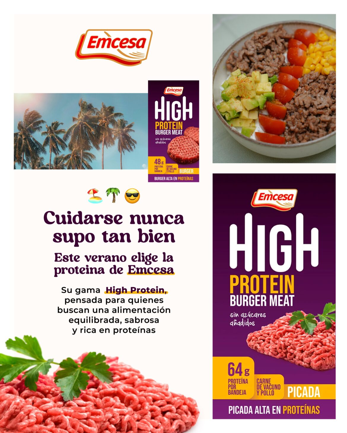 Emcesa cuenta con la gama High Protein para conseguir una alimentación equilibrada, sabrosa y rica en proteínas