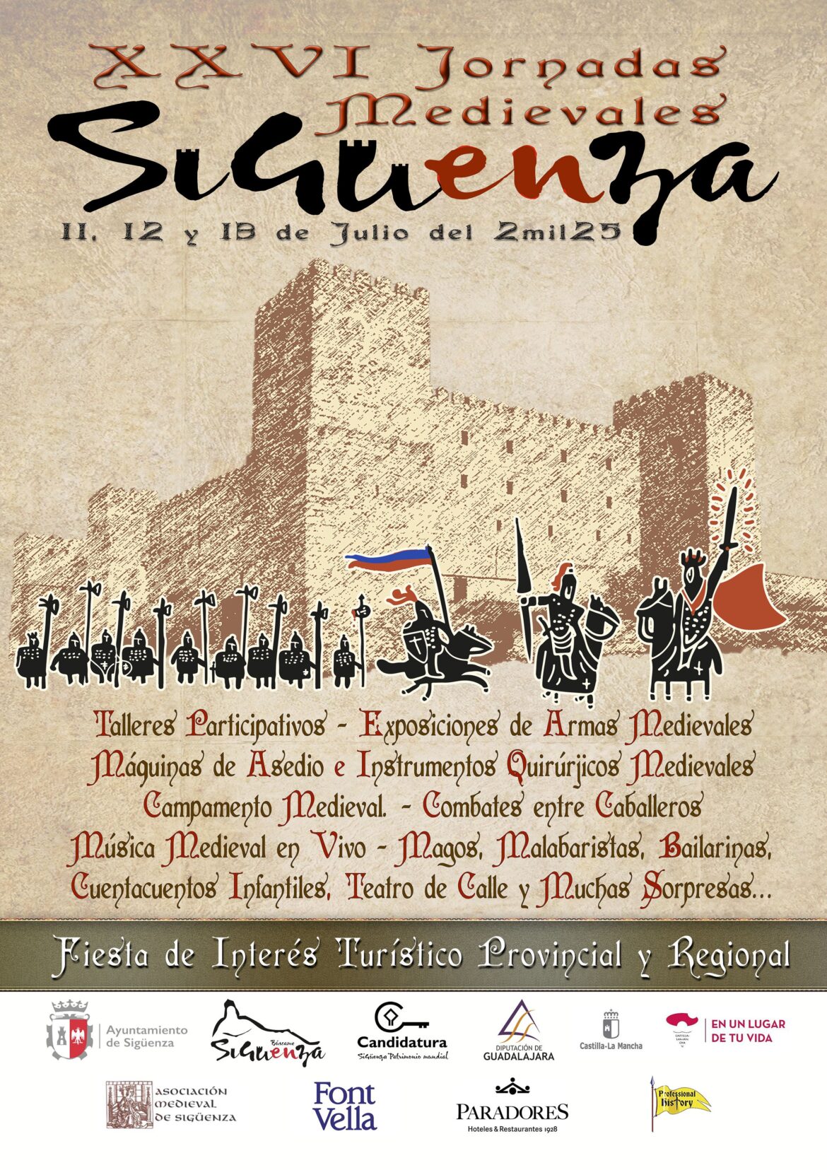 Sigüenza despierta al Medievo en 2025, en un fin de semana para viajar al pasado