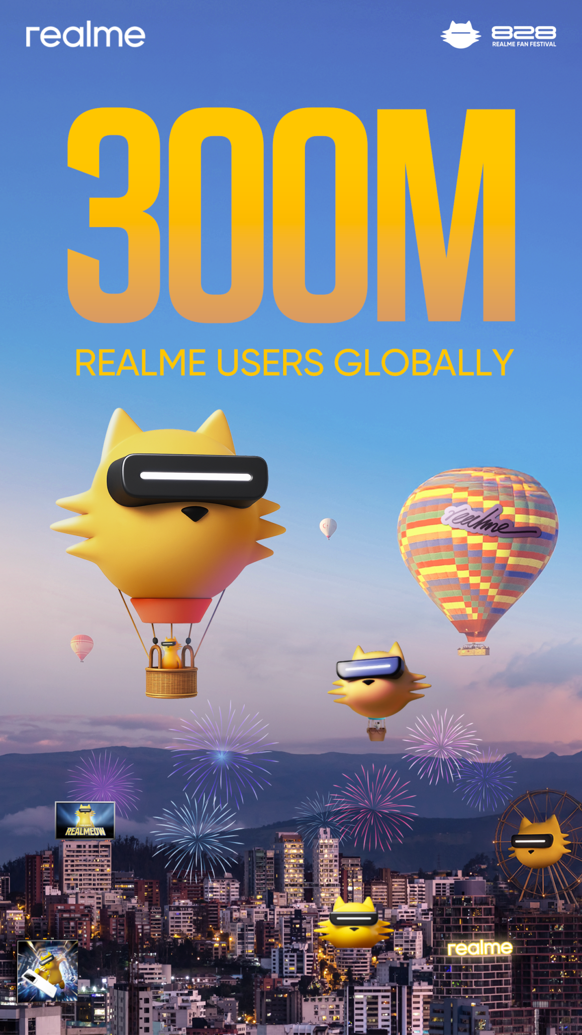 realme alcanza los 300 millones de usuarios globales en 7 años y prepara novedades para su 7º aniversario