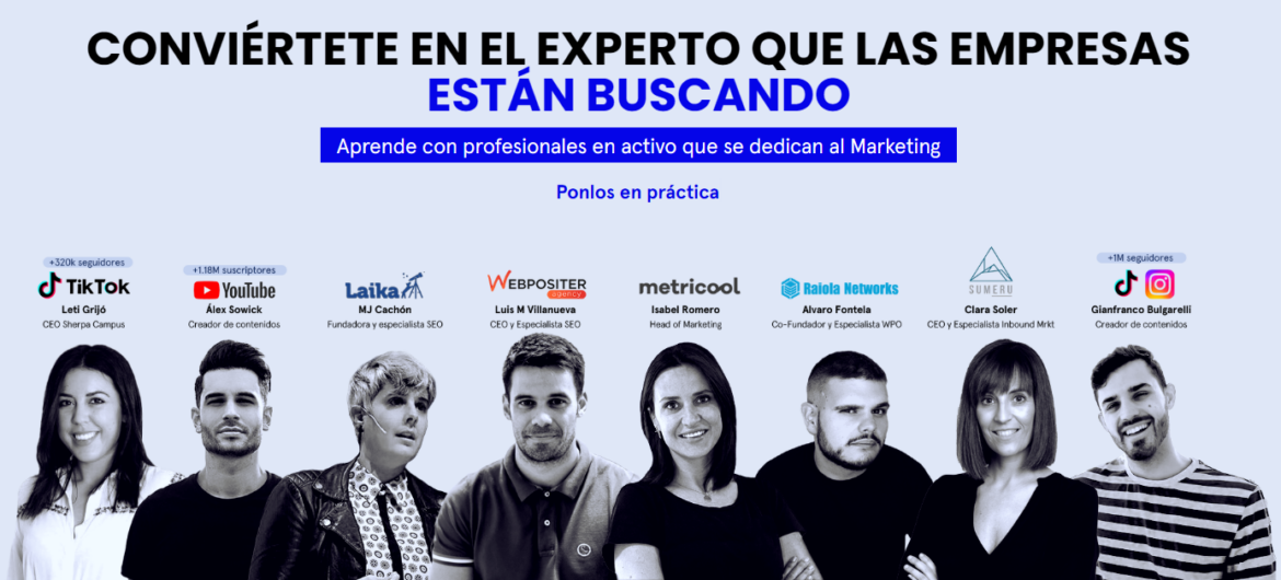 Sherpa Campus, entre las mejores escuelas de Marketing Digital gracias a su Máster en Marketing Digital e Inteligencia Artificial