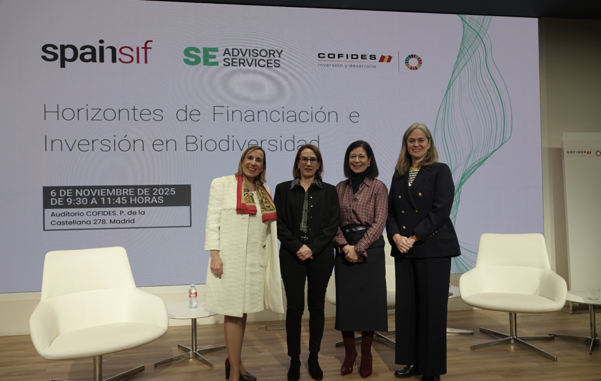Más del 50% del sector financiero español ya excluye empresas que dañan la biodiversidad, según un nuevo informe de SE Advisory Services y Spainsif