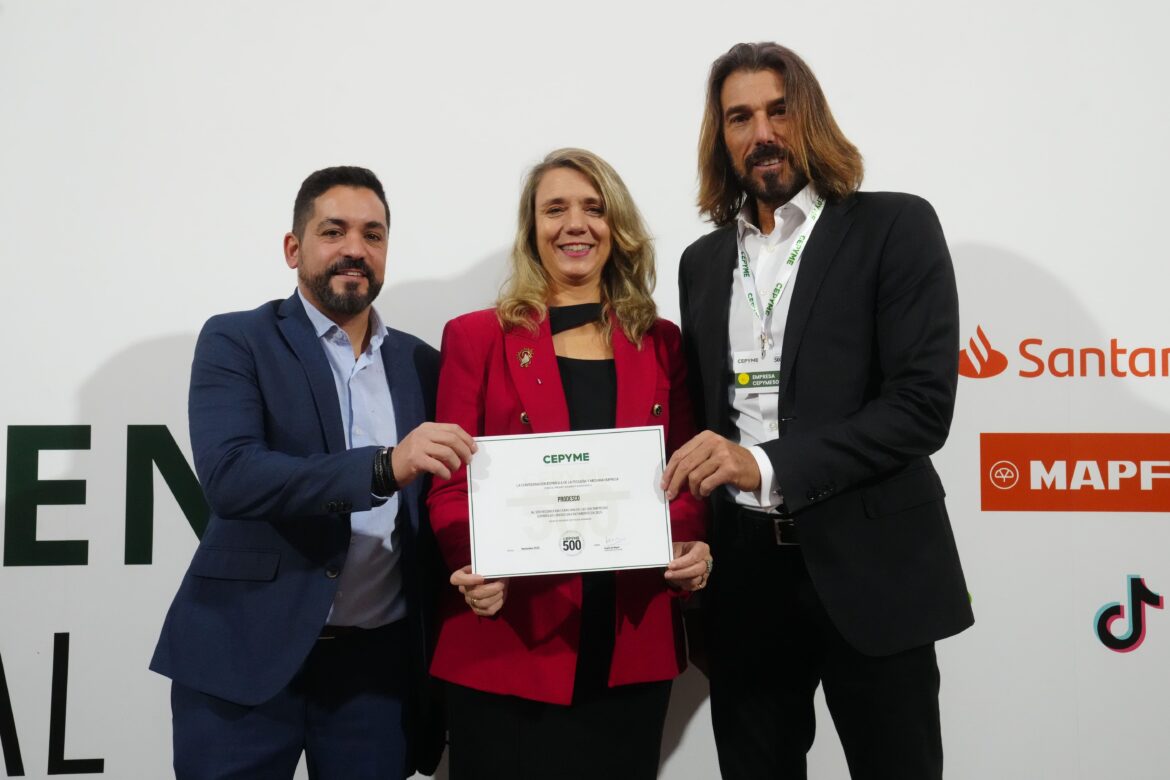 Prodesco, reconocida como una de las 500 empresas de mayor crecimiento en España por CEPYME500