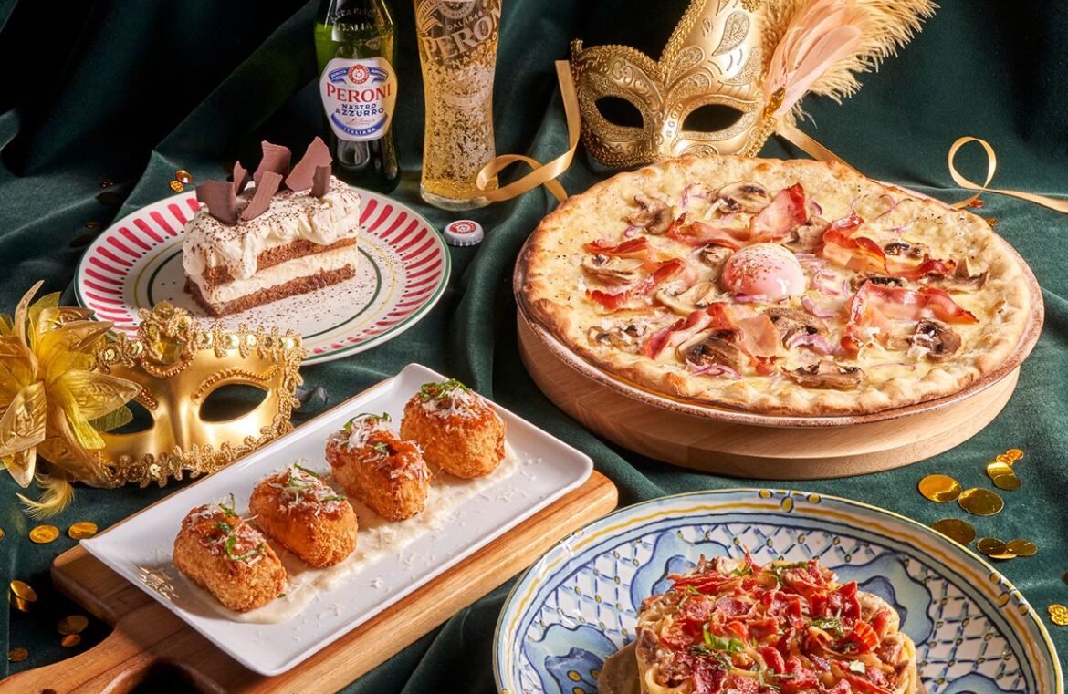 El Carnaval más veneciano se sienta a la mesa en Ginos