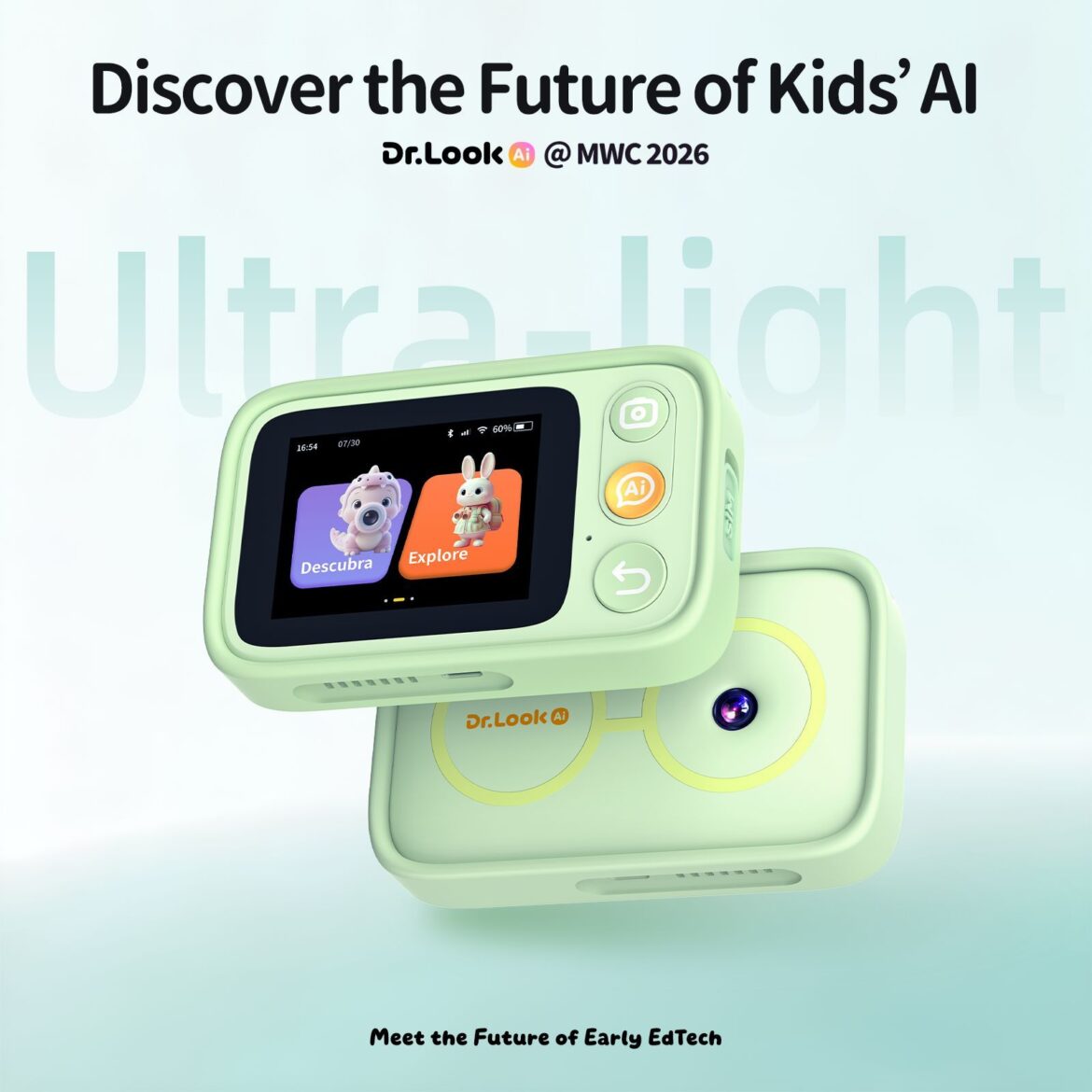 Dr.Look Ai lanzará en Norteamérica la primera cámara de aprendizaje para niños con IA Verde del mundo