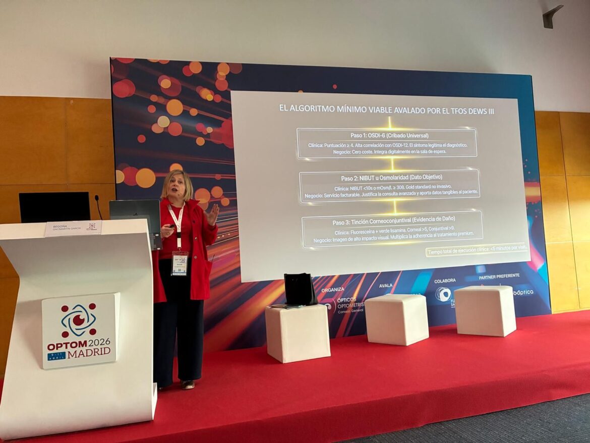 Cione impulsa la formación en ojo seco en OPTOM 2026