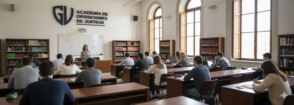 Oposiciones de Justicia online desde 59€: academiaoposiciones.es prepara Auxilio Judicial, Tramitación, Gestión Procesal y LAJ