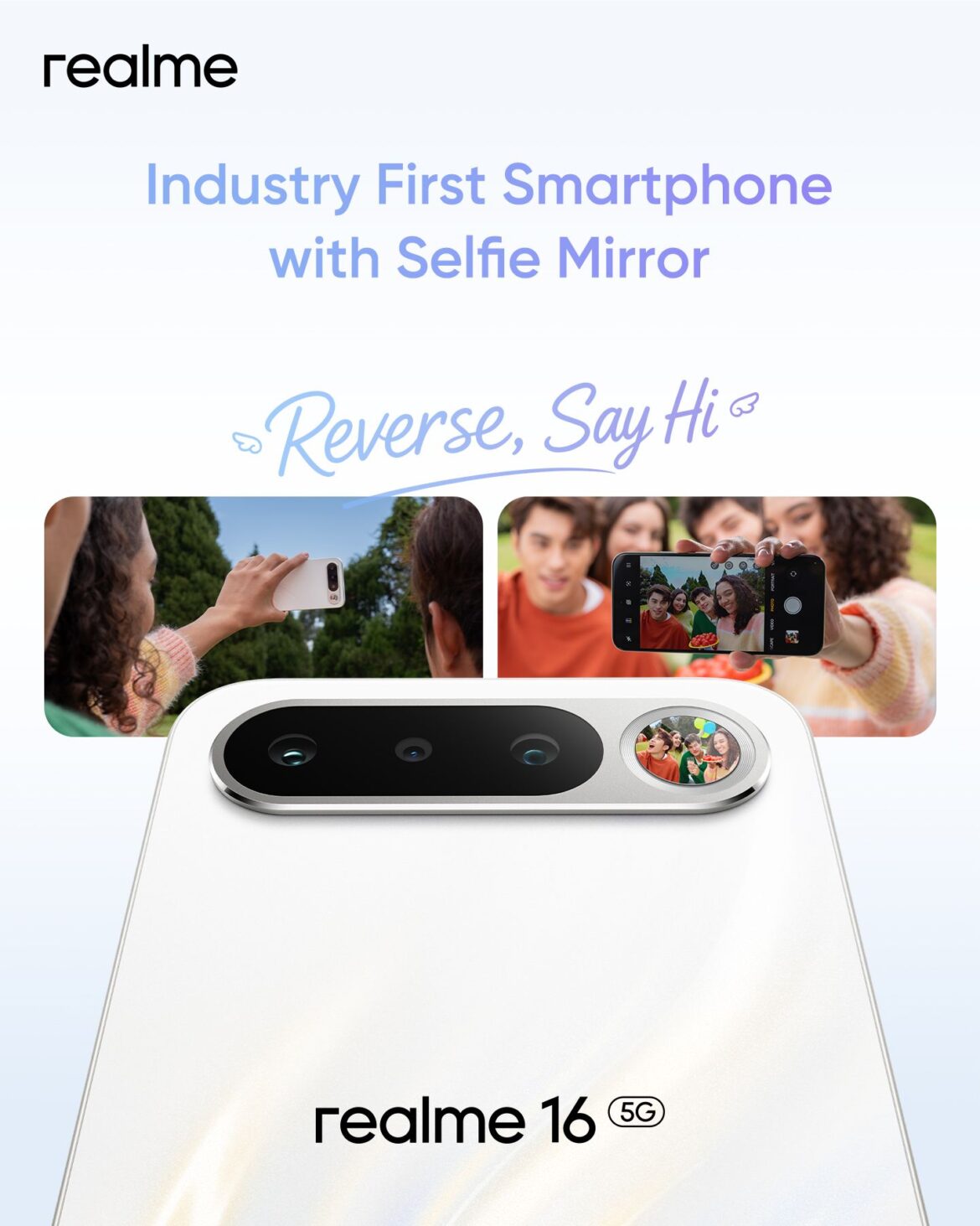 realme 16 5G: diseño ultraligero y Selfie Mirror, funcionalidad pionera para selfies con la cámara trasera