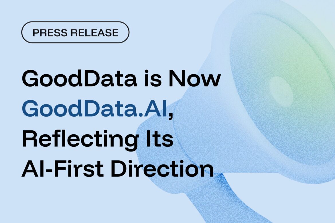 GoodData ahora es GoodData.AI, reflejando su orientación hacia la IA