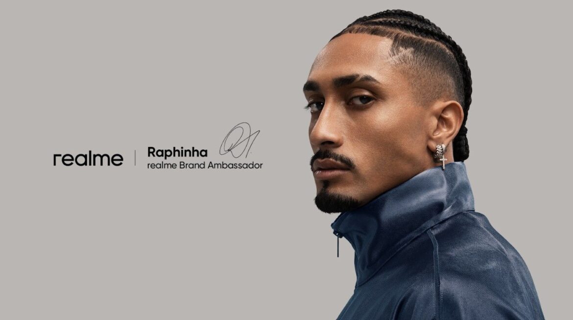 realme anuncia a Raphinha como su nuevo embajador de marca