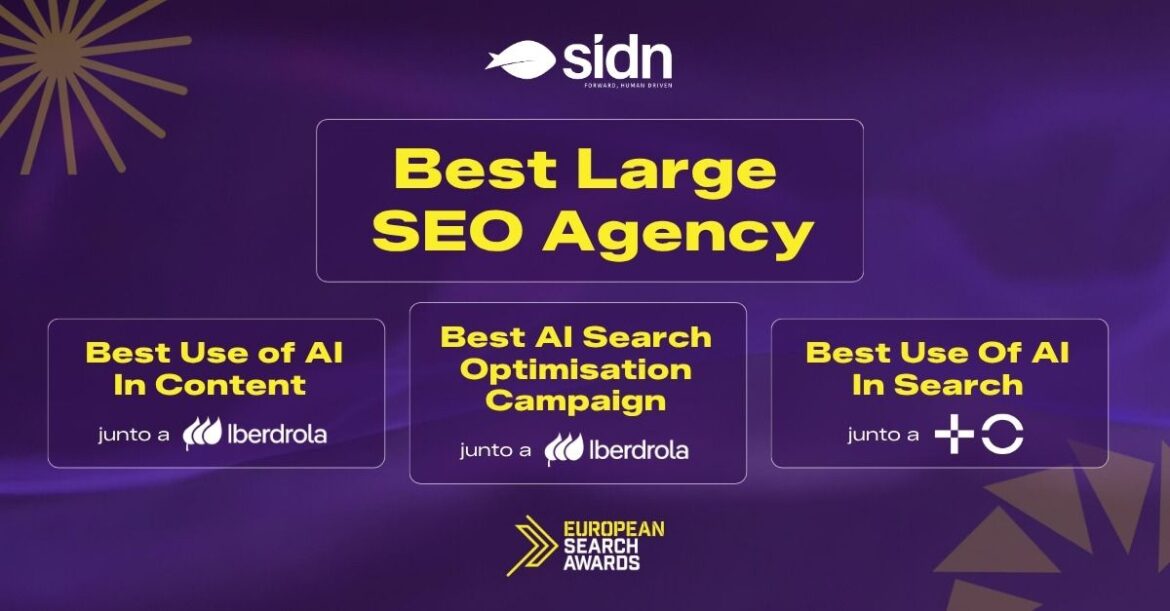 SIDN, nominada a mejor agencia SEO de Europa en los European Search Awards 2026