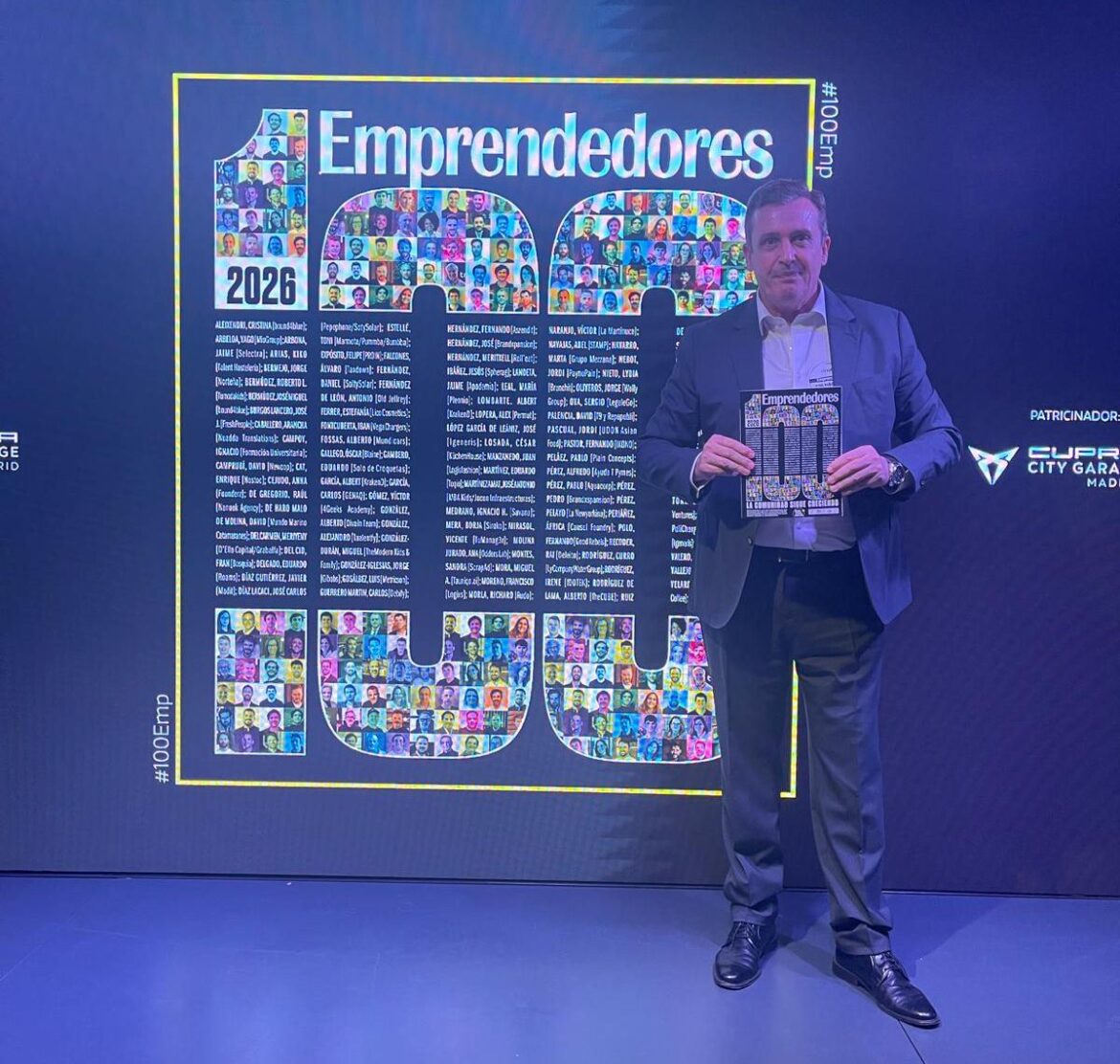 Ignacio Campoy, reconocido en el ranking de los 100 emprendedores más relevantes de España de la revista Emprendedores