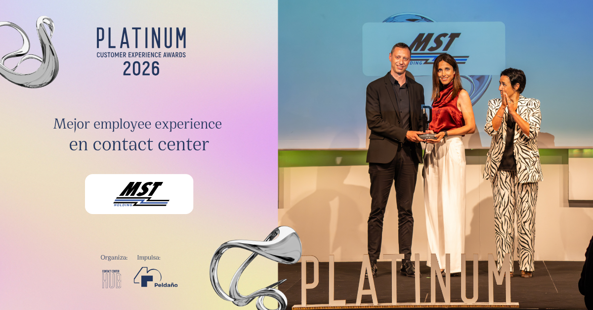 MST Holding y Costa Cruceros ganan el premio a la Mejor Estrategia de Employee Experience en Contact Center en los Platinum Customer Experience Awards