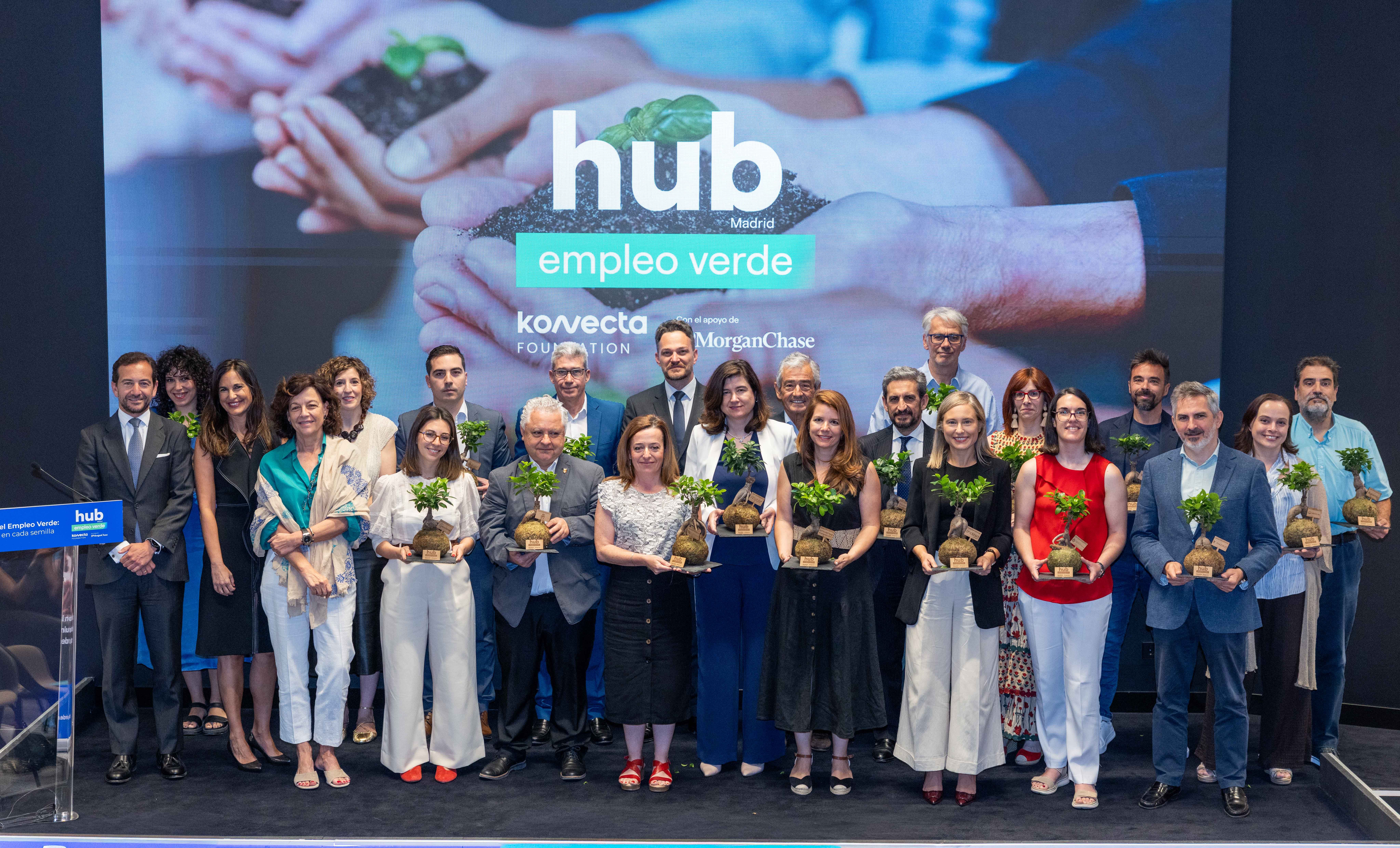 Konecta Foundation entrega los reconocimientos de su programa 'Hub Empleo Verde' en Madrid, que lleva a cabo con el apoyo de JPMorganChase