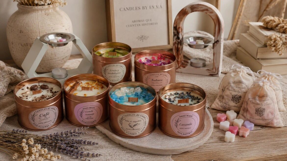 Candles by Emma impulsa sus velas aromáticas y wax melts