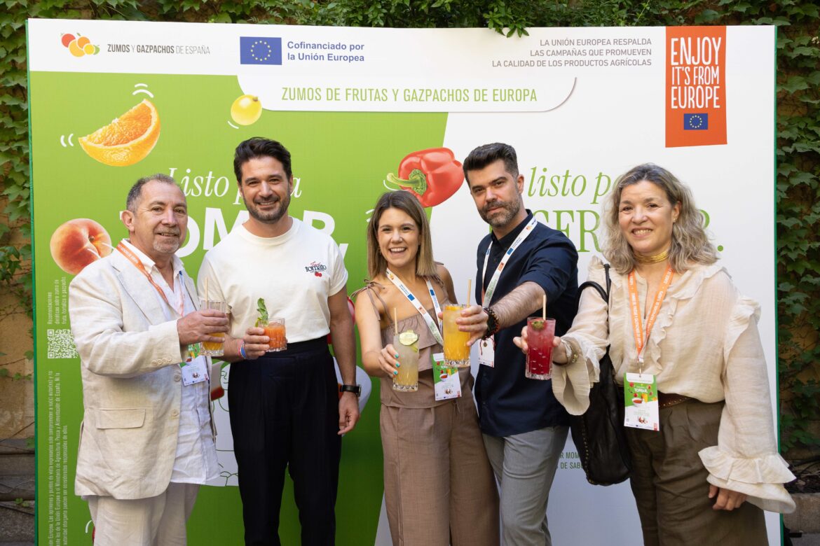 Los zumos y gazpachos europeos ponen en valor su contribución en una alimentación variada y equilibrada