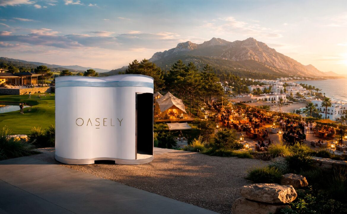 Oasely introduce en España una gama de módulos sanitarios premium para turismo, ocio y eventos