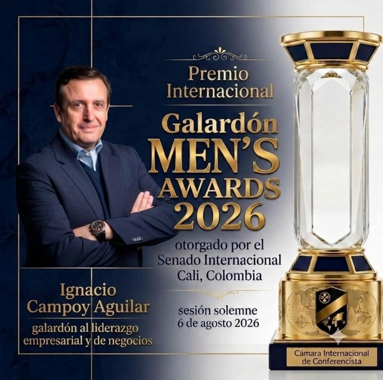 Ignacio Campoy reconocido en Colombia con el Men?s Awards 2026 por su liderazgo empresarial y de negocios