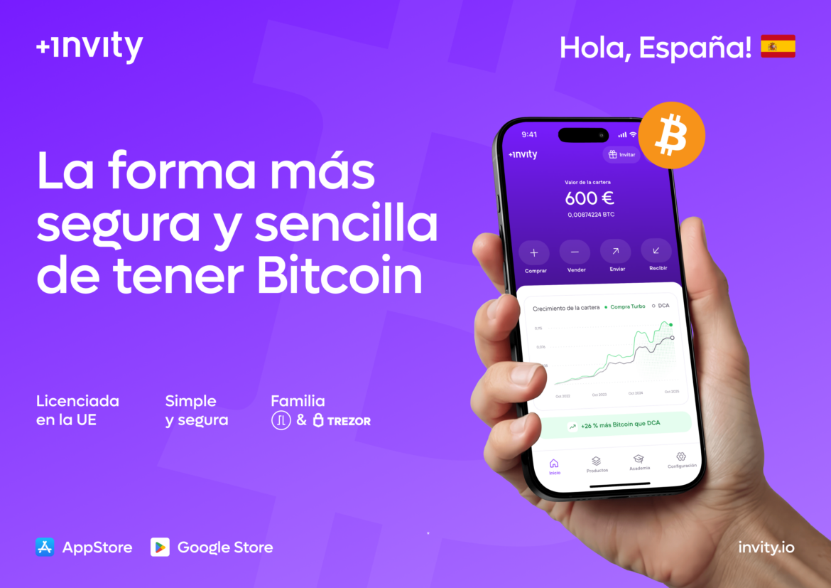 Invity aterriza en España: una forma más inteligente y sencilla de tener Bitcoin