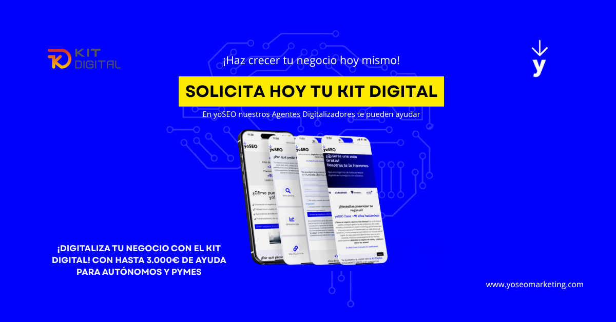 yoSEO Marketing anima a las empresas con el bono del Kit Digital concedido a aprovecharlo antes de que caduque