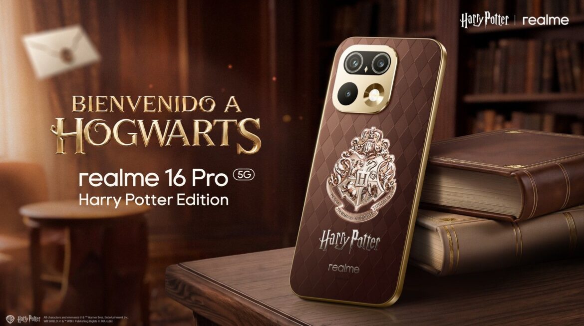 realme desvela el diseño inspirado en Hogwarts del nuevo realme 16 Pro Harry Potter Edition