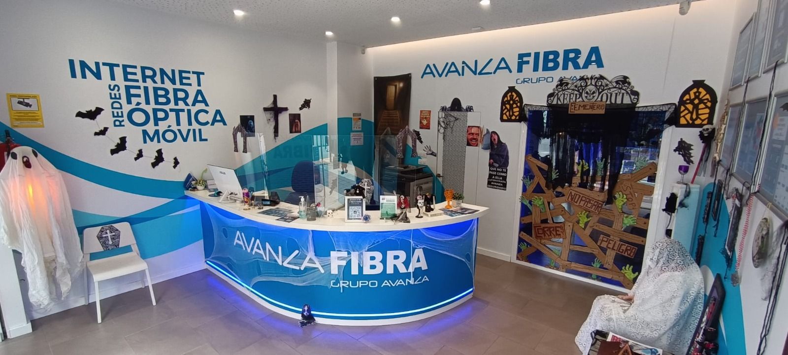 Avanza Fibra organiza la ruta de Halloween en sus tiendas