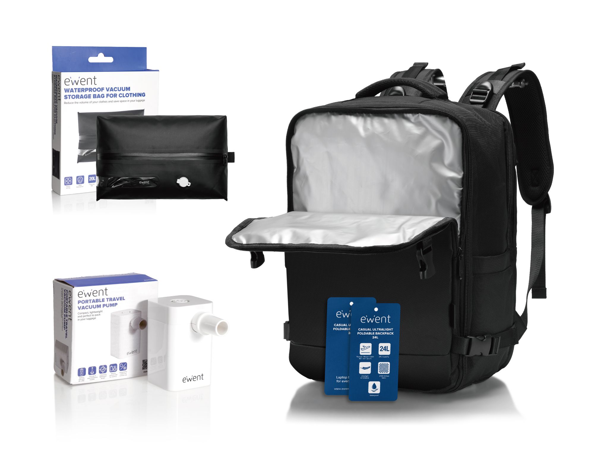 Ewent EW2540: una mochila de viaje de 24 litros adaptada a la nueva forma de viajar