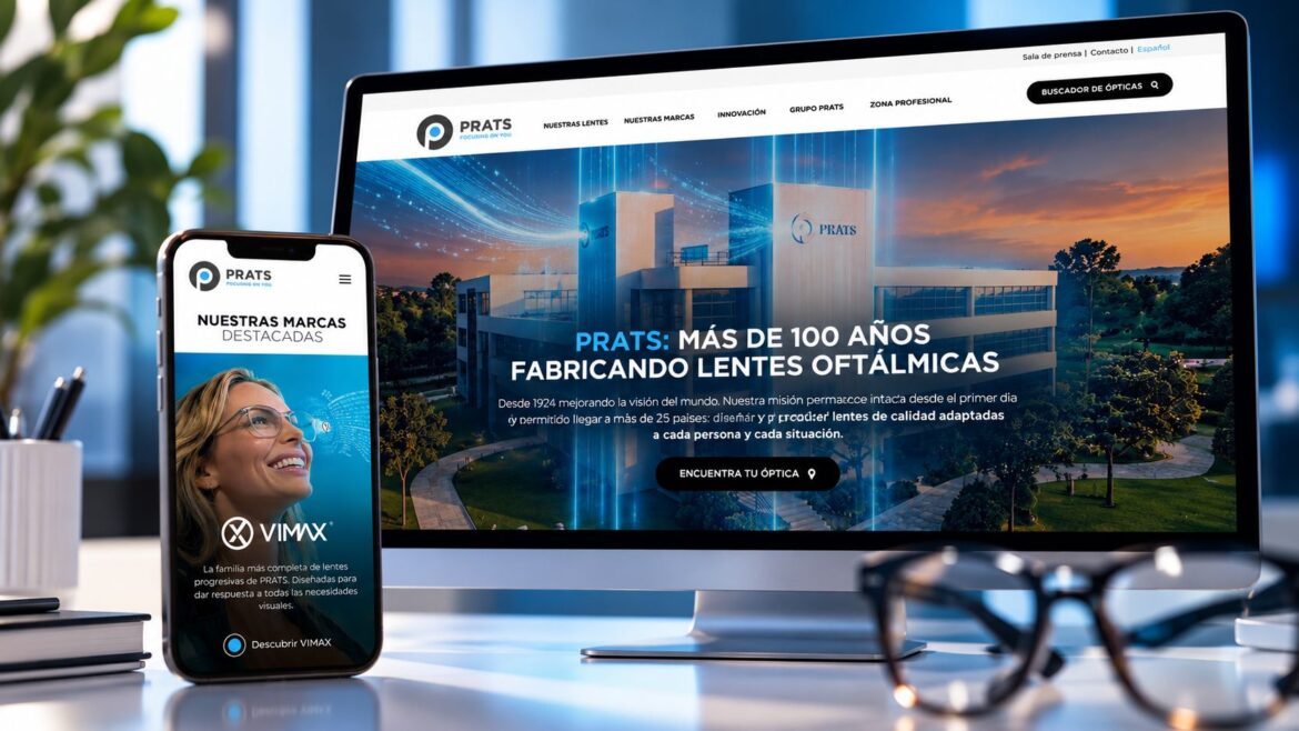Grupo Prats renueva su web para reforzar su apoyo al profesional óptico